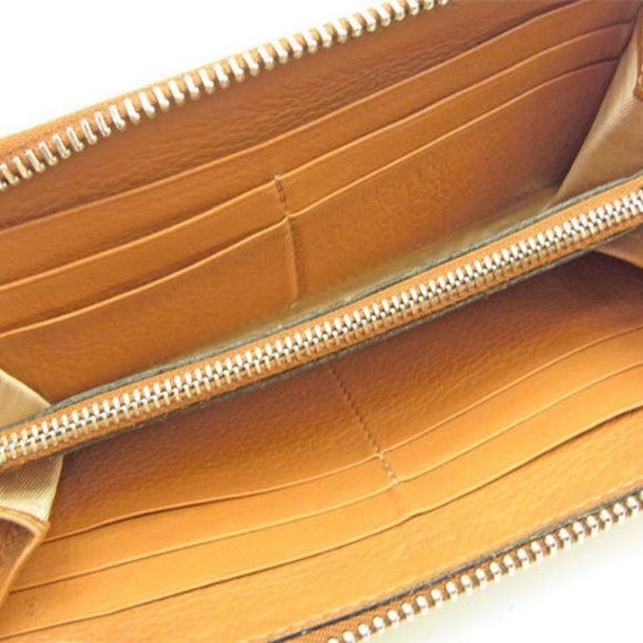 Chloe Wallet Purse Long Wallet Brown Gold Woman Authentic Used Y3560 - Picture 5 of 6